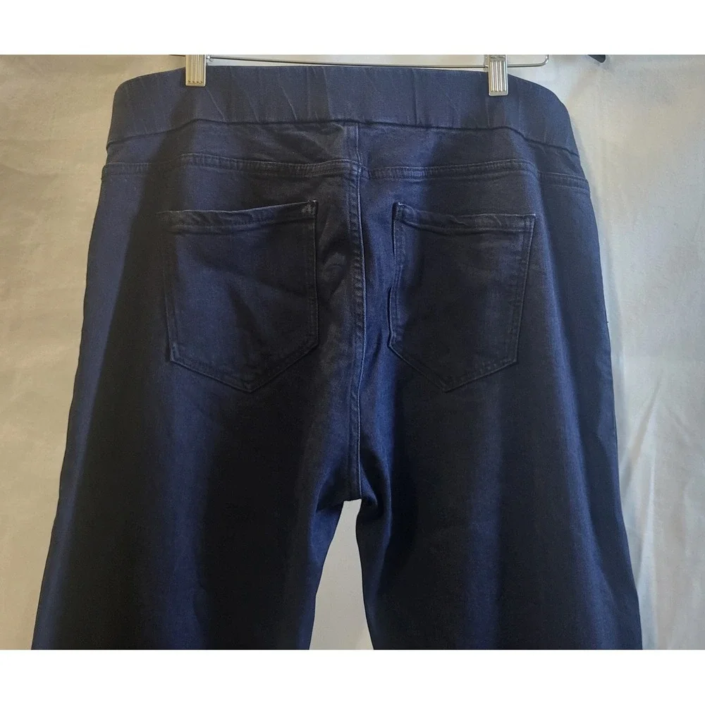Liver Pool‎ Women's Jeans Elastic Waist Leggings, Navy Blue, Size 14/32